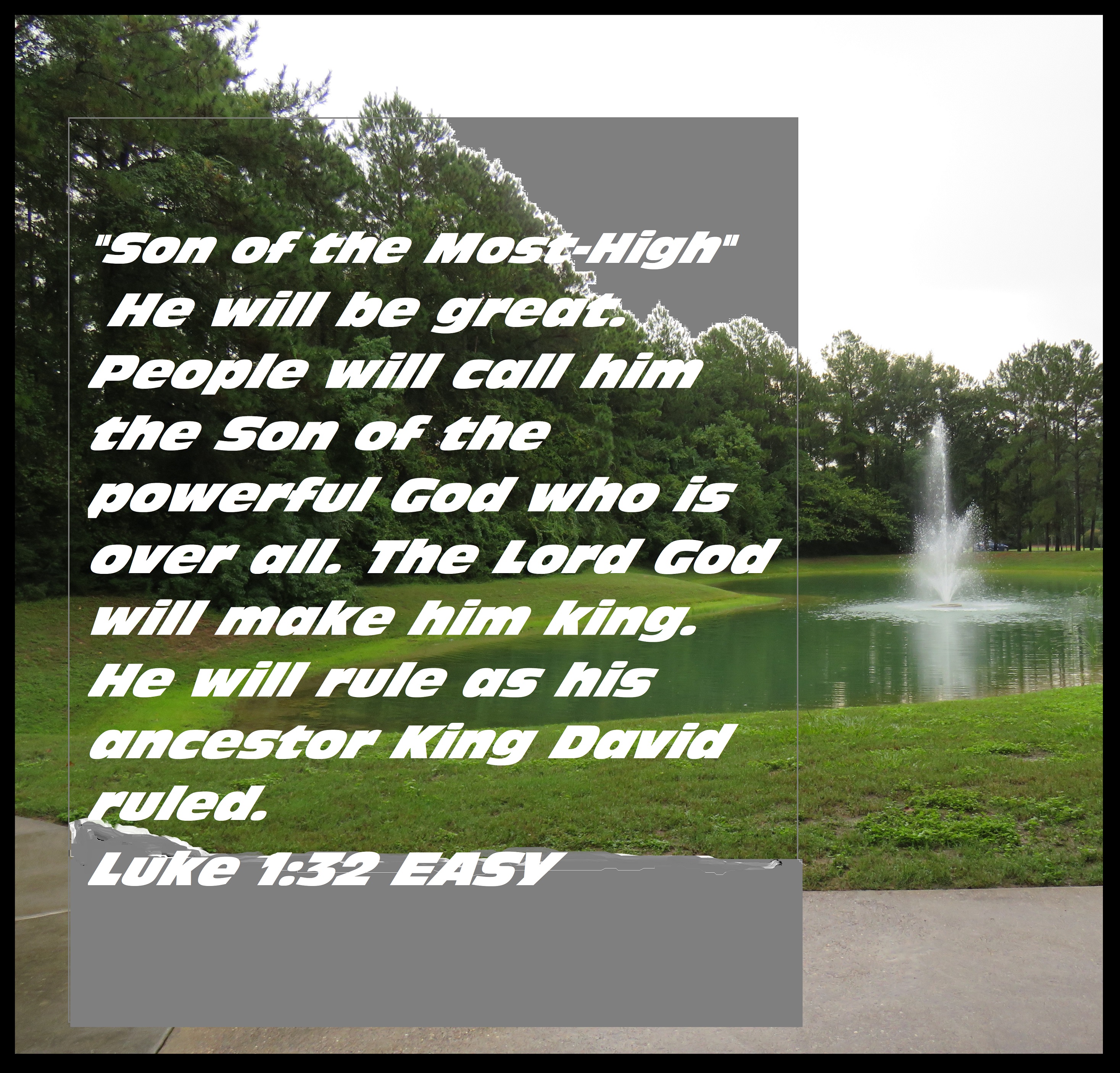 “Son of the Most-High” – 